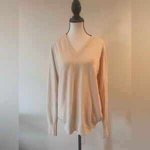 Vintage Pale Yellow Christian Dior V-Neck Sweater